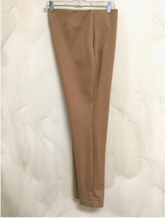 Chico's Pants - chicos size 2 or US 12R Ankle Pants Pull-on Tan Career Slimming Panels Stretch